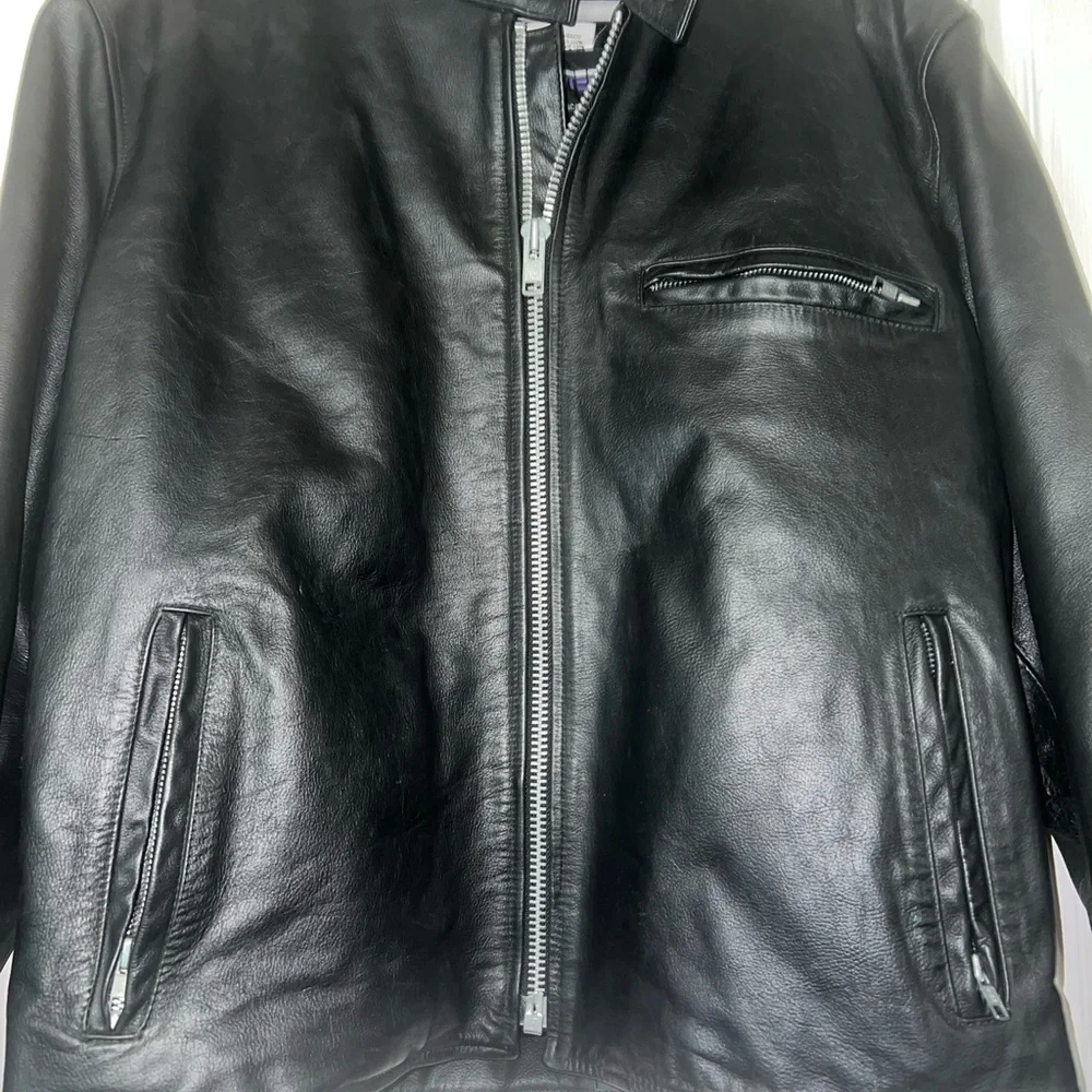 ProTech Performance Real Leather Jacket Thinsulate  Removable Liner Sz L Black - Picture 6 of 16